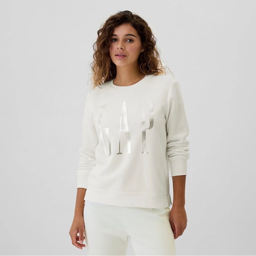 Relaxed Gap Logo Sweatshirt XL White